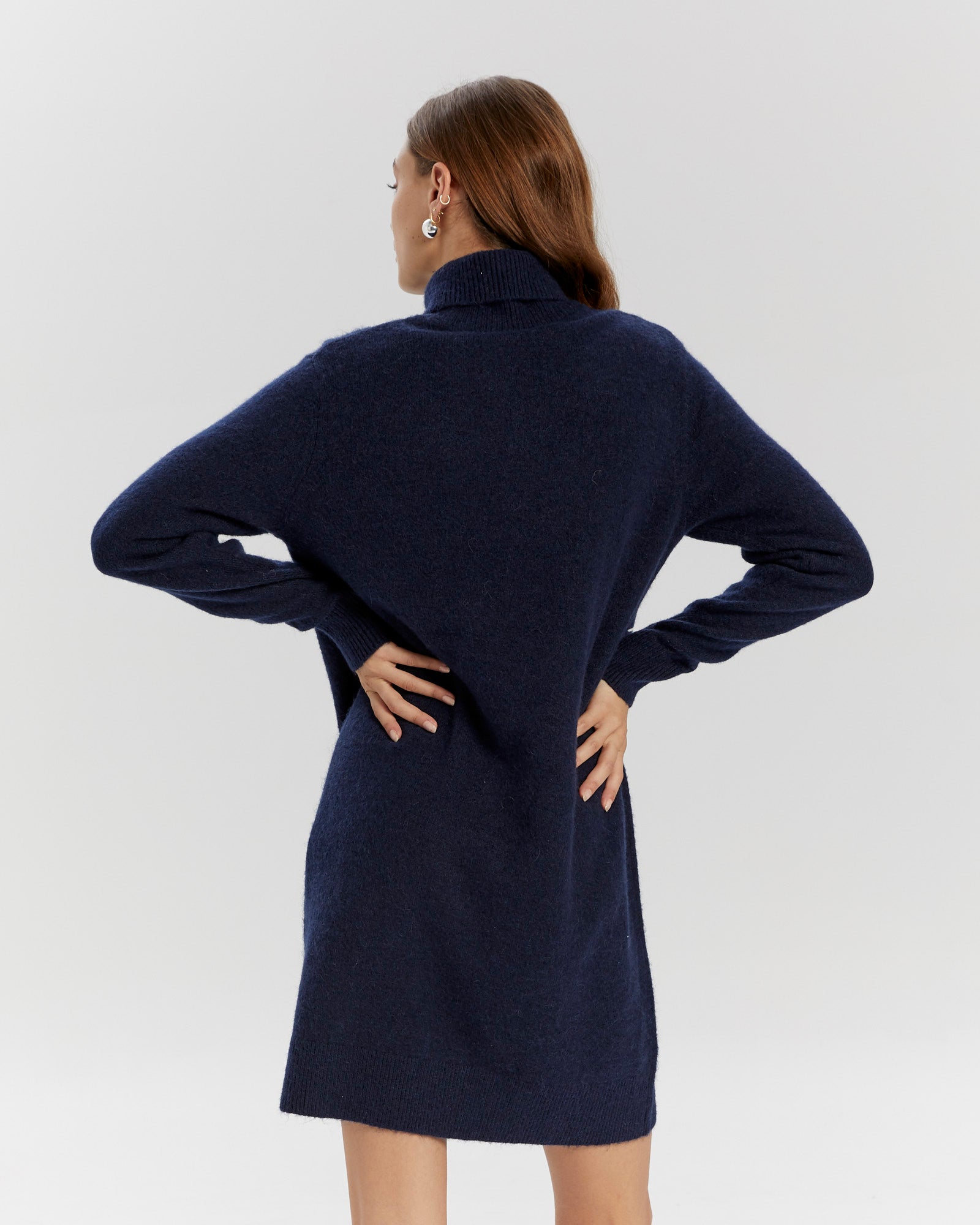 YASJUVA ROLL NECK KNIT DRESS